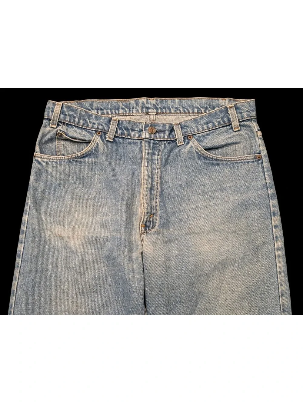 Vintage Levi’s 505 Orange Tab Jeans Made in USA W36x32 Straight Leg Denim